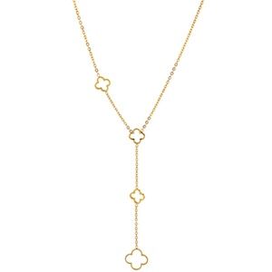 Open Clover Station Y Necklace